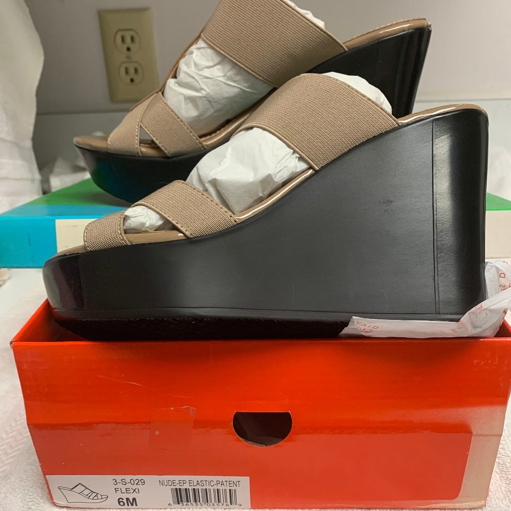 Charles by Charles David Nude Wedge Sandal